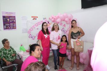 Foto - Campanha Outubro Rosa nas Unidades de Saúde no Município