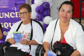 Foto - CREAS REALIZA CAMPANHA JUNHO VIOLETA EM CAJATI