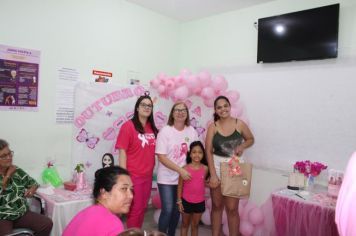 Foto - Campanha Outubro Rosa nas Unidades de Saúde no Município