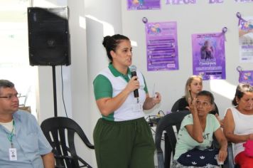 Foto - CREAS REALIZA CAMPANHA JUNHO VIOLETA EM CAJATI