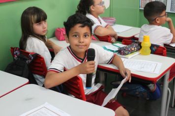 Foto - Visitação nas escolas do Projeto Alavancas