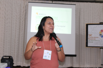 Foto - 14ª Pré-Conferências Municipais de Assistência Social “20 anos de SUAS”: Construção, Proteção e Resistência, no Salão Paroquial 