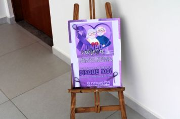 Foto - CREAS REALIZA CAMPANHA JUNHO VIOLETA EM CAJATI