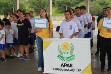 Foto - Torneio de Atletismo entres as APAES do Vale do Ribeira foi realizado no Centro de Eventos em Cajati