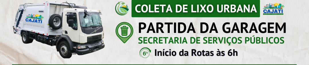 CONFIRA A ESCALA DA COLETA DE LIXO DA ZONA URBANA