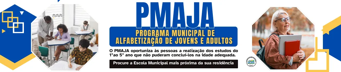 Inscrições abertas para o Programa Municipal de Alfabetização de Jovens e Adultos