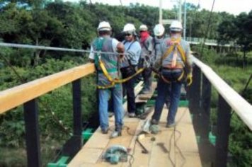 Pontes de balanço de Cajati passam por reforma completa