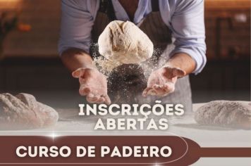 Inscrições abertas para o curso gratuito de Padeiro do Senai