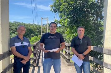 Prefeitura de Cajati anuncia reformas das pontes de balanço no Município