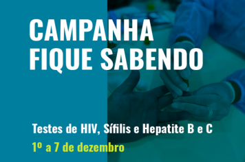 Campanha Dezembro Vermelho de combate à Aids, Sífilis e Hepatites virais será realizada em Cajati