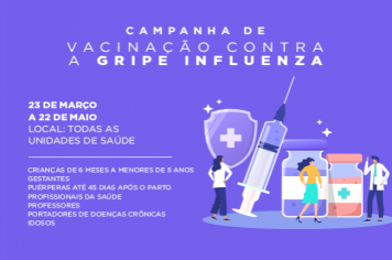 Novo grupo será vacinado contra a Influenza em Cajati