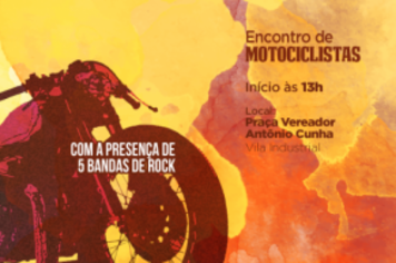 Encontro de Motociclistas abre as comemorações do aniversário de Cajati neste sábado
