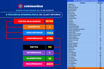 Números da COVID-19 em Cajati