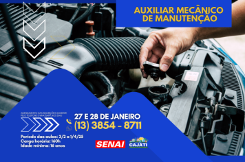 Inscrições abertas para o curso gratuito de Soldador ao Arco Elétrico-  Eletrodo Revestido.