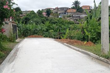 Prefeitura de Cajati conclui pavimento de concreto na Viela Douglas Miguel Muniz