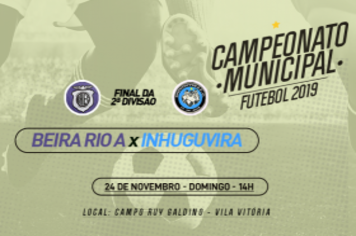 Domingo tem a final da segunda divisão do Campeonato Municipal de Futebol