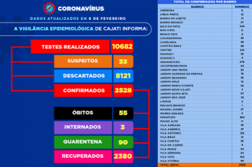 Números da COVID-19 em Cajati