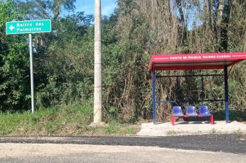 Serviços Municipais está realizando manutenções na Estrada dos Palmeiras 