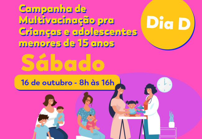Sábado tem dia D da Campanha de Multivacinação em Cajati