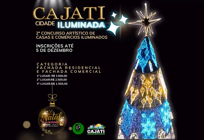 CAJATI, CIDADE ILUMINADA! - 2º Concurso Artístico de casas e comércios iluminados; Participe!