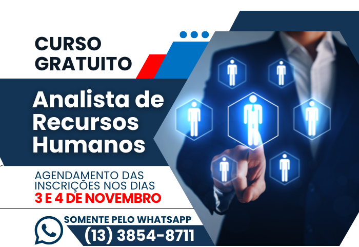 Prefeitura de Cajati oferece à população mais um curso gratuito de Analista de Recursos Humanos do Senai