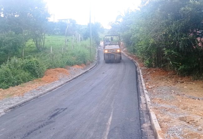 Pavimentação é concluída no Pouso Alto, em Cajati