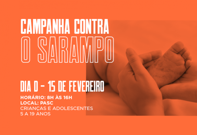 Sábado é o Dia D da Campanha contra o Sarampo em Cajati