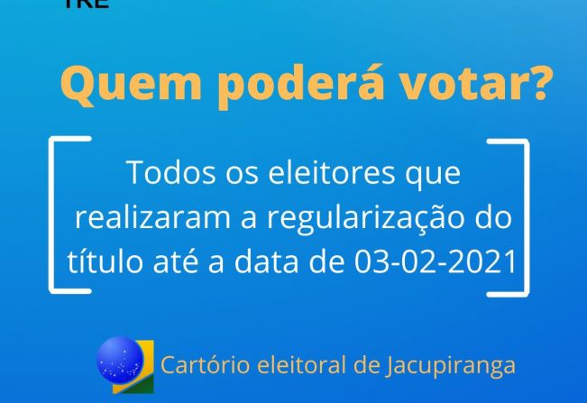 Somente eleitores com os títulos regularizados poderão votar no dia 3 de outubro