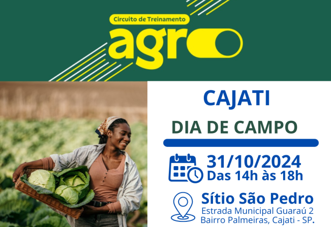 Cajati sedia o Circuito Agro no dia 31 de outubro