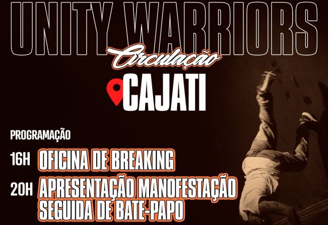Projeto ‘Circulação MANOfestAÇÃO’ do Grupo Unity Warriors acontece no próximo sábado (4/3) em Cajati