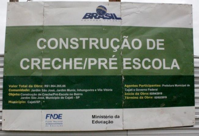 Prefeitura contratará nova construtora para finalizar obra de creche no Jardim São José