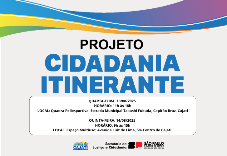 CIDADANIA ITINERANTE EM CAJATI
