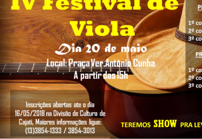 IV Festival de Viola de Cajati.