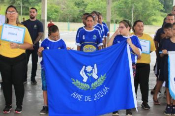 Foto - Torneio de Atletismo entres as APAES do Vale do Ribeira foi realizado no Centro de Eventos em Cajati