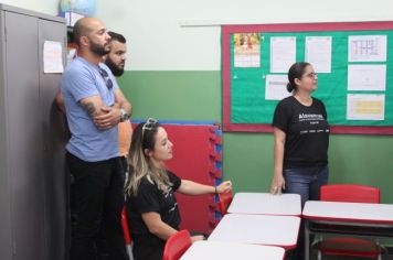 Foto - Visitação nas escolas do Projeto Alavancas