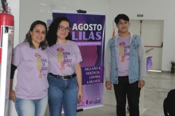 Foto - AGOSTO LILÁS- DIGA NÃO À VIOLÊNCIA CONTRA MULHER