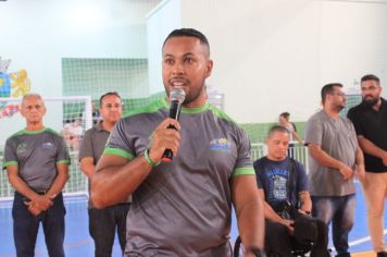 Foto - Cerimônia de reinauguração do Ginásio de Esportes Luiz Carlos Felizardo Rodrigues -Tatu