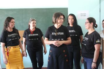 Foto - Visitação nas escolas do Projeto Alavancas