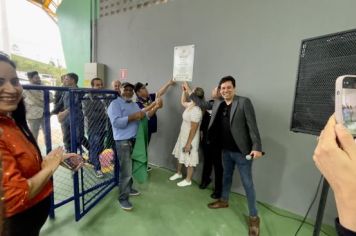 Foto - INAUGURAÇÃO DA QUADRA POLIESPORTIVA CAPITÃO BRÁS