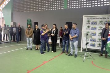 Foto - INAUGURAÇÃO DA QUADRA POLIESPORTIVA CAPITÃO BRÁS