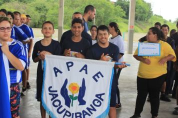 Foto - Torneio de Atletismo entres as APAES do Vale do Ribeira foi realizado no Centro de Eventos em Cajati