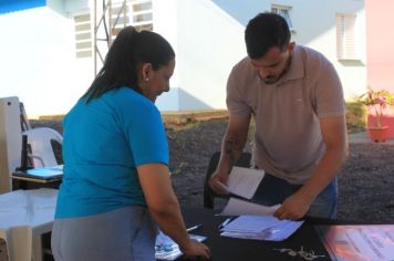 Foto - Inauguração do Empreendimento Cajati D- 65 casas e entrega de 280 títulos de Regularização Fundiária