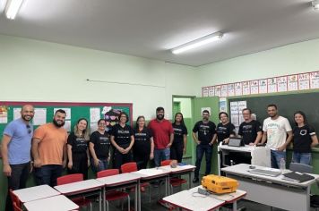 Foto - Visitação nas escolas do Projeto Alavancas