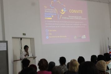 Foto - 14ª CONFERÊNCIA MUNICIPAL DE ASSISTÊNCIA SOCIAL - CAJATI