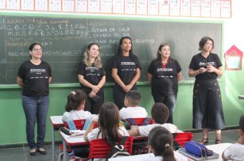 Foto - Visitação nas escolas do Projeto Alavancas