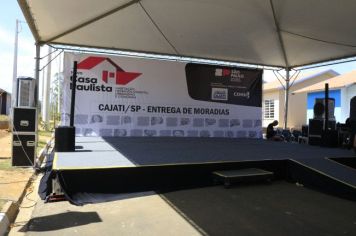 Foto - Inauguração do Empreendimento Cajati D- 65 casas e entrega de 280 títulos de Regularização Fundiária