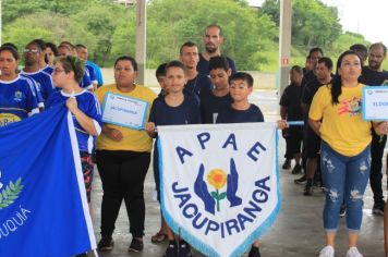 Foto - Torneio de Atletismo entres as APAES do Vale do Ribeira foi realizado no Centro de Eventos em Cajati