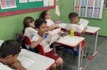 Foto - Visitação nas escolas do Projeto Alavancas