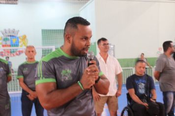 Foto - Cerimônia de reinauguração do Ginásio de Esportes Luiz Carlos Felizardo Rodrigues -Tatu