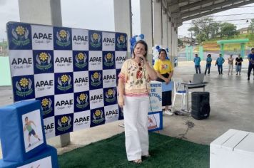 Foto - Torneio de Atletismo entres as APAES do Vale do Ribeira foi realizado no Centro de Eventos em Cajati